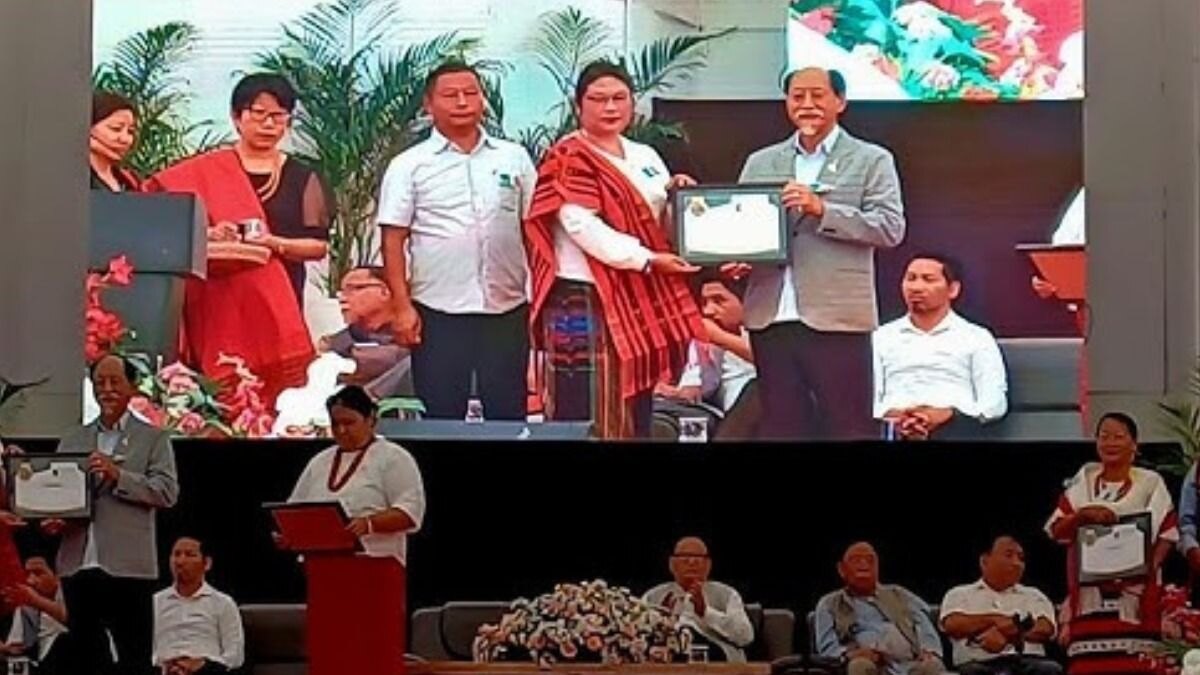 Chief Minister Neiphiu Rio at the State-level Teacher’s Day celebration, from India Today NE