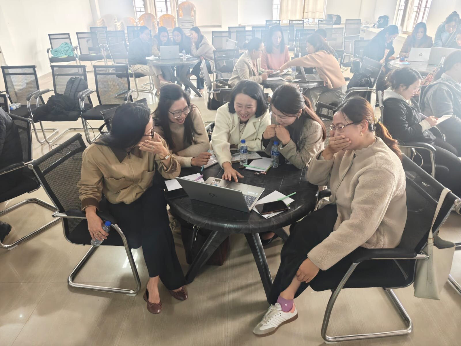 SCERT participants working together during the AI Literacy Workshop
